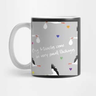 Big miracles come in small packages - gray Mug